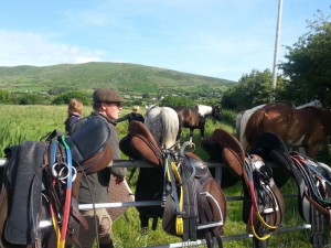 Taking a break on a riding holiday